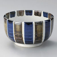 金正陶器 錆呉須太十草厚口5.5丼 28-321-028-te 1個（直送品）