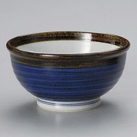 金正陶器 渕錆呉須巻玉渕5.5丼 28-321-058-te 1個（直送品）