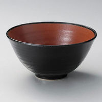金正陶器 赤と黒京深反5.3丼 28-321-208-te 1個（直送品）