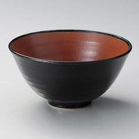 金正陶器 赤と黒京深反4.5丼 28-321-218-te 1セット(3個)（直送品）