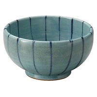 金正陶器 トルコ青十草5.5釜上丼 28-322-318-te 1個（直送品）