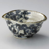 金正陶器 タコ唐草変型5.5鉢 28-323-078-o 1個（直送品）