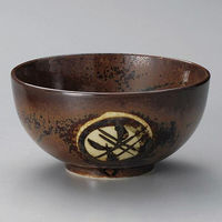 金正陶器 錆丸紋4.5深口丼 28-323-328-to 1セット(3個)（直送品）