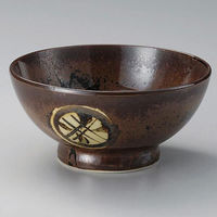 金正陶器 錆丸紋5.5高台丼 28-323-358-to 1セット(3個)（直送品）