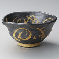 金正陶器 結晶渦字紋変型5.5丼 28-324-048-yu 1個（直送品）