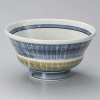 金正陶器 掻落二色十草5.5尻張丼 28-324-208-yu 1セット(3個)（直送品）