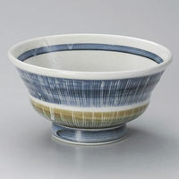 金正陶器 掻落二色十草6.0尻張丼 28-324-198-yu 1個（直送品）