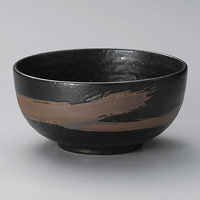 金正陶器 イブシ天目4.0丼 28-326-108-te 1セット(6個)（直送品）