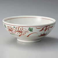 金正陶器 粉引釉古代赤絵さぬき丼 28-326-168-ya 1セット(3個)（直送品）