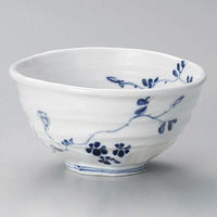 金正陶器 染付花絵変形4.5丼 28-326-028-mi 1セット(3個)（直送品）