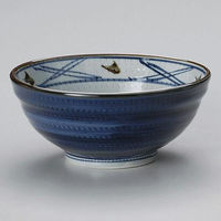 金正陶器 呉須巻錆点玉渕6.0丼 28-325-268-ne 1セット(3個)（直送品）