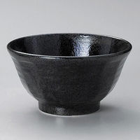 金正陶器 黒耀6.3けずり丼 28-327-018-ya 1セット(3個)（直送品）