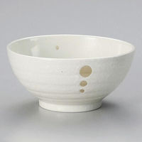金正陶器 ドット白マットさぬき丼 28-327-308-ya 1セット(6個)（直送品）