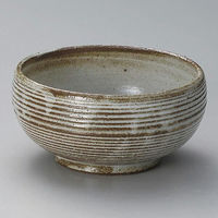 金正陶器 粉引櫛目釜上5.5丼 28-328-058-te 1個（直送品）