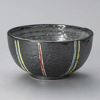 金正陶器 黒マット色十草5.0深ボール 28-329-118-te 1個（直送品）