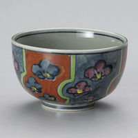 金正陶器 赤ネジ梅5.5夏目丼 28-328-248-te 1個（直送品）