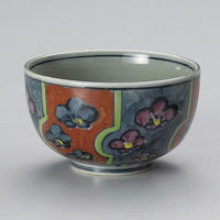 金正陶器 赤ネジ梅夏目5.0丼 28-328-258-te 1個（直送品）