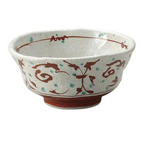 金正陶器 手描赤帯唐草変形5.5丼 28-329-348-a 1個（直送品）