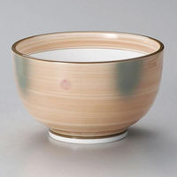金正陶器 オレンジ巻グリーン吹夏目5.0丼 28-329-068-tu 1個（直送品）