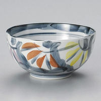 金正陶器 三色菊5.5深ボール 28-329-298-te 1個（直送品）