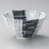 金正陶器 唐呉須面取八角大丼 28-330-378-to 1個（直送品）