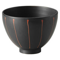 金正陶器 真黒マット5.5ノッポ丼 28-331-108-te 1セット(3個)（直送品）