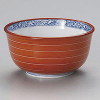 金正陶器 赤巻白線反5.5丼 28-330-348-te 1個（直送品）