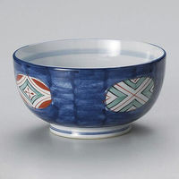 金正陶器 染錦菱紋4.5多用丼 28-330-288-mi 1個（直送品）
