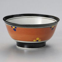 金正陶器 赤巻小花5.0深口丼 28-331-028-te 1セット(3個)（直送品）