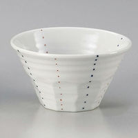 金正陶器 二色ドット削り5.5丼 28-331-408-yu 1個（直送品）