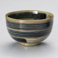 金正陶器 唐津呉須刷毛夏目5.5丼 28-331-308-yu 1個（直送品）