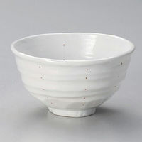 金正陶器 紅 ドット変型4.5丼 28-331-348-yu 1セット(3個)（直送品）