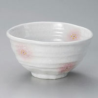 金正陶器 淡雪ピンク吹小花4.0丼 28-332-348-mi 1セット(3個)（直送品）