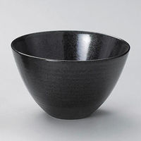 金正陶器 黒水晶モダン4.5丼 28-332-368-ho 1セット(3個)（直送品）