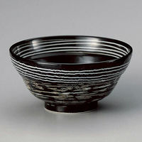 金正陶器 黒うずライン5.5丼 28-333-378-ho 1セット(3個)（直送品）