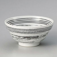 金正陶器 白うずライン5.0丼 28-333-418-ho 1セット(3個)（直送品）