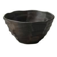 金正陶器 黒伊賀備前吹八角大丼 28-333-188-mi 1セット(3個)（直送品）