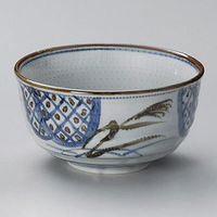 金正陶器 間取ススキ5.5腰張丼 28-334-118-o 1セット(3個)（直送品）