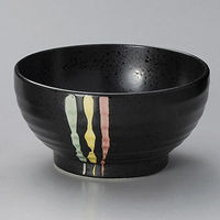 金正陶器 三色十草釜上丼 28-334-218-mi 1セット(3個)（直送品）