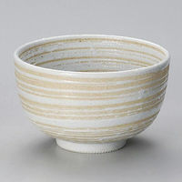 金正陶器 志野刷毛目夏目5.5多用丼 28-334-368-mi 1セット(3個)（直送品）