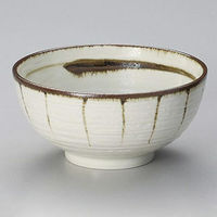 金正陶器 サビ十草砂目5.8丸丼 28-335-048-to 1セット(3個)（直送品）