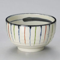 金正陶器 呉須三色十草4.6ロクロ目丼 28-335-118-o 1セット(3個)（直送品）