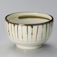 金正陶器 錆三色十草4.6ロクロ目丼 28-335-148-o 1セット(3個)（直送品）