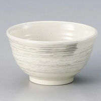 金正陶器 白刷毛目5.5深口丼 28-336-138-a 1セット(3個)（直送品）