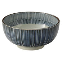 金正陶器 古染細十草軽量5.0丼 28-336-358-ki 1セット(6個)（直送品）