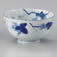 金正陶器 藍染ぶどう軽量丼 小 28-337-258-ya 1セット(6個)（直送品）