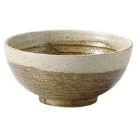 金正陶器 フチ粉引 砂目5.8丸丼 28-338-178-wa51 1セット(3個)（直送品）