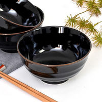 金正陶器 天目 5.5多用丼 28-337-348-mi 1セット(6個)（直送品）