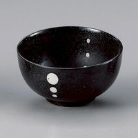 金正陶器 ドット黒お好丼小 28-337-318-ya 1セット(10個)（直送品）