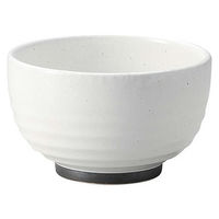 金正陶器 白玉粉引 ハマ錆巻5.0多用丼 28-338-138-wa51 1セット(6個)（直送品）
